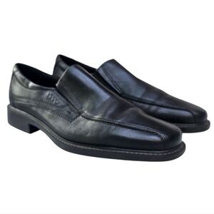 Ecco New Jersey Black Loafers - Men's Size 42 - Leather Slip-on - Office Wedding